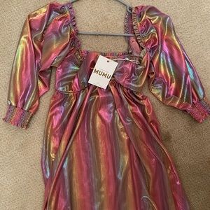 Show Me Your Mumu rainbow dress. New with tags